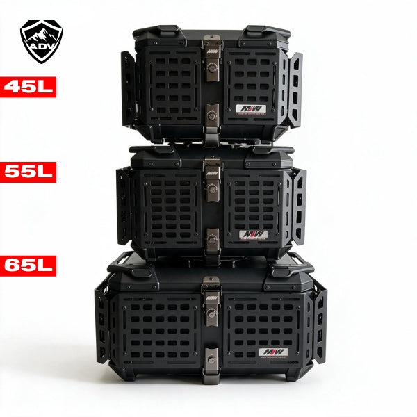 Topcase Armour 45L/55L/65L Aluminium Blindé ADV - MJW