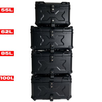 Top Case Aluminium Deep Full Black - 55L / 62L / 85L / 100L