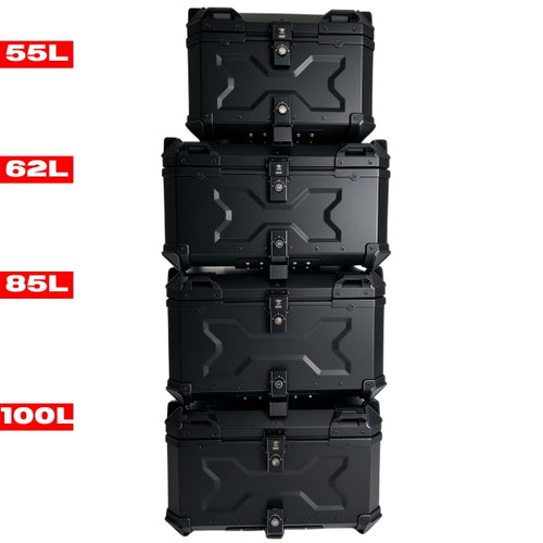 Top Case Aluminium Deep Full Black - 55L / 62L / 85L / 100L
