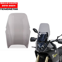 Bulle Haute Ténéré 700 (2019-2024) Yamaha  – Pare-brise Touring Noir Mat / Fumé