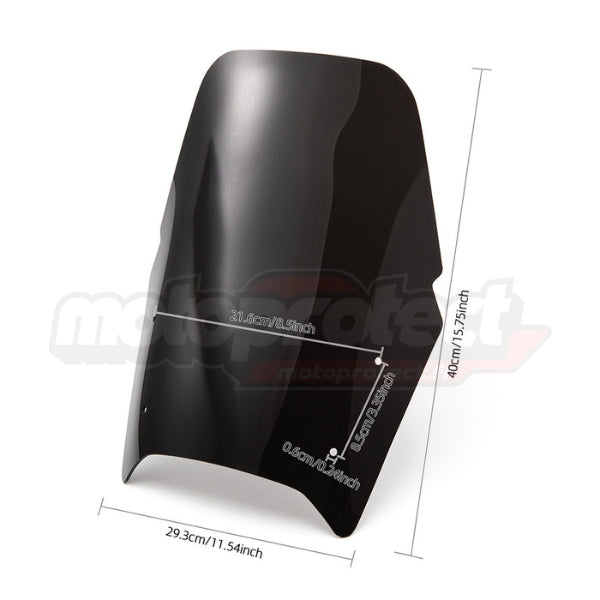 Bulle Haute Ténéré 700 (2019-2024) Yamaha  – Pare-brise Touring Noir Mat / Fumé