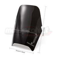 Bulle Haute Ténéré 700 (2019-2024) Yamaha  – Pare-brise Touring Noir Mat / Fumé