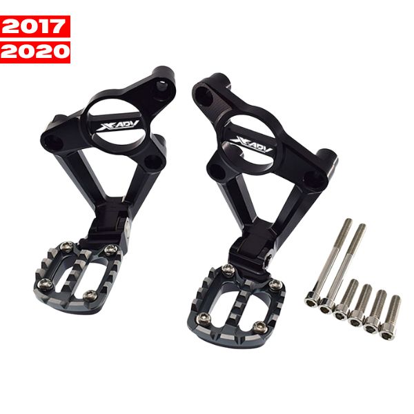 Cale-pieds pilote pour Honda X-ADV 750 – Repose-pieds aluminium CNC élargis antidérapants