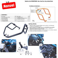 Crash Bar Avant Yamaha Ténéré 700 (2019-2026) – Barres de Protection Noir