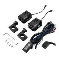 Feux Additionnels Led boutons sans fils 80W - Longue portée