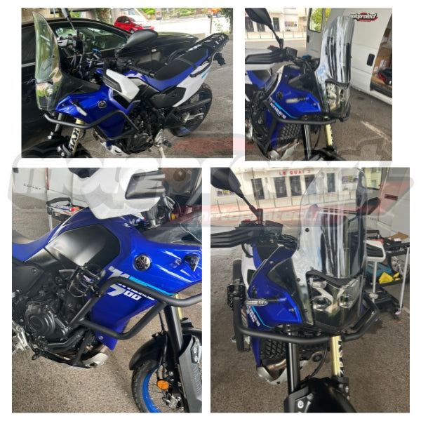 Crash Bar Avant Yamaha Ténéré 700 (2019-2026) – Barres de Protection Noir