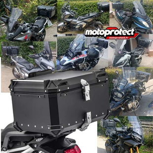 TOPCASE MOTO ALUMINIUM 65L Bagtecs - NOIR