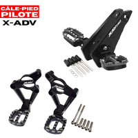 Cale-pieds pilote pour Honda X-ADV 750 – Repose-pieds aluminium CNC élargis antidérapants