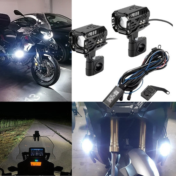 Feux Additionnels Led boutons sans fils 80W - Longue portée