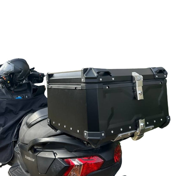 Top Case TC-X Aluminium Design Gaufrée - 45L/55L/65L/80L Moto Universel