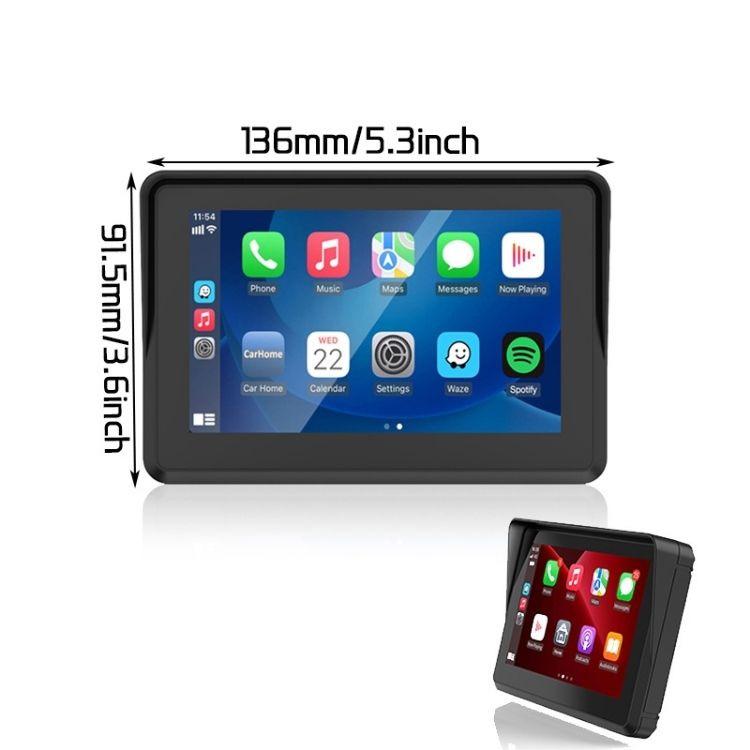 CarPlay Moto GPS Android Auto IPX7 - Tactile Étanche Universelle