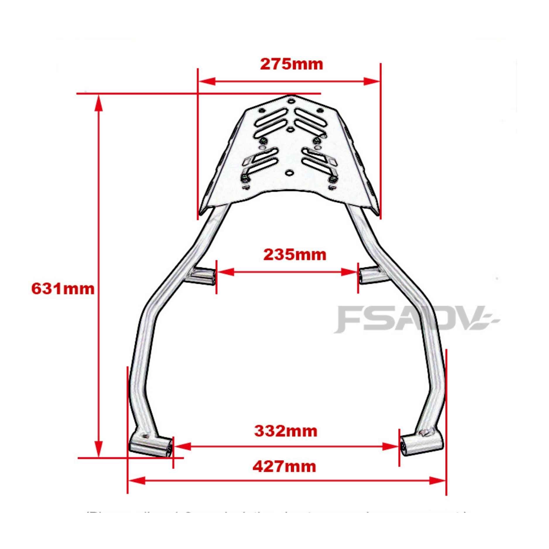 Support rack Ténéré 700 2019-2025 compatible - Porte Bagage