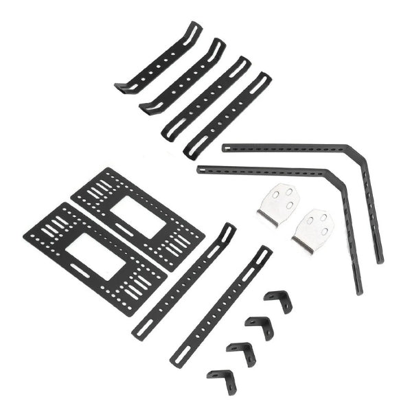 Valises Latérales Aluminium 18L Noir (Paire) - Kit Complet | Moto Trail