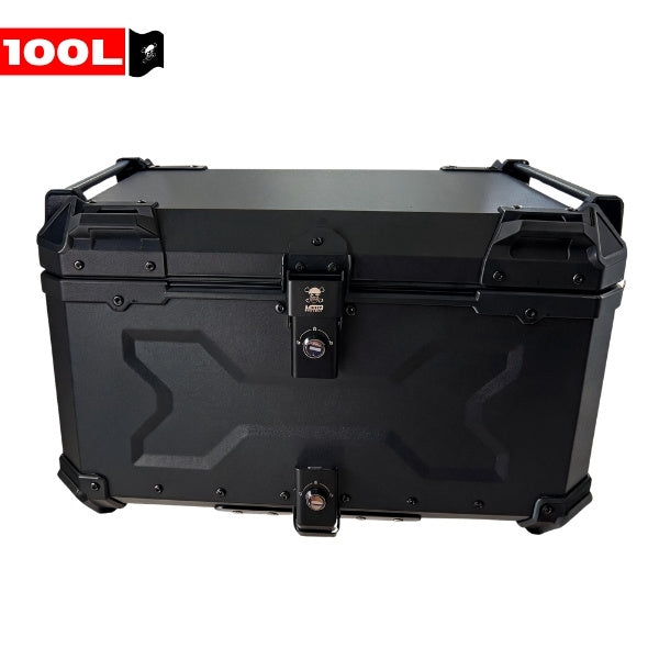 Top Case Aluminium Deep Full Black - 55L / 62L / 85L / 100L