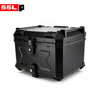 Top Case Aluminium Deep Full Black - 55L / 62L / 85L / 100L
