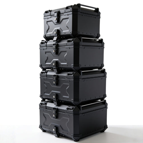 Top Case Aluminium Deep Full Black - 55L / 62L / 85L / 100L