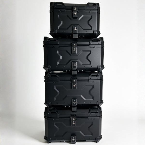 Top Case Aluminium Deep Full Black - 55L / 62L / 85L / 100L