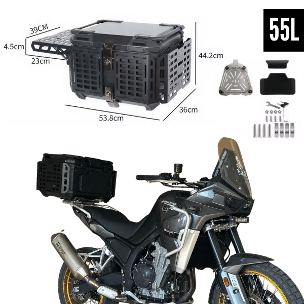 Topcase Armour 45L/55L Aluminium foldable Blindé - Armure | Road trip