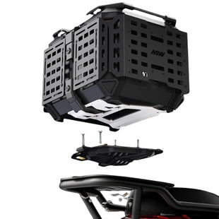 Topcase Armour 45L/55L Aluminium foldable Blindé - Armure | Road trip