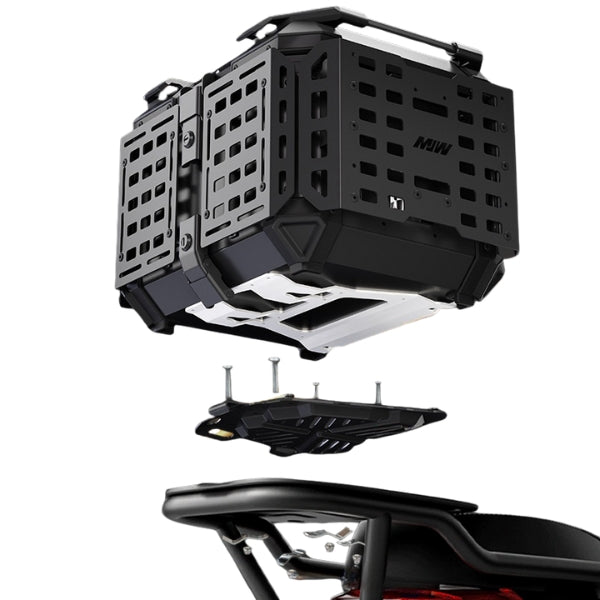 Topcase Armour 45L/55L Aluminium foldable Blindé - Armure | Road trip