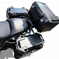 Valises latérales MJW Blindées ADV 38L / 35L – Aluminium (découpe échappement)
